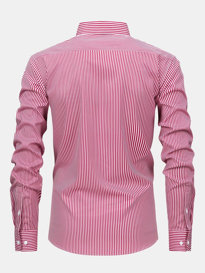 Sevanno | Striped Long-Sleeve Button-Up Shirt