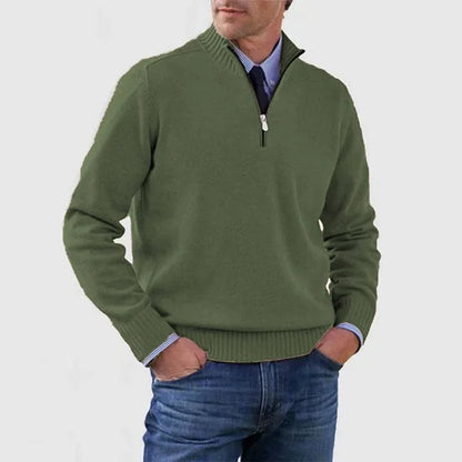 Sevanno | Maglione elegante da uomo con mezza zip