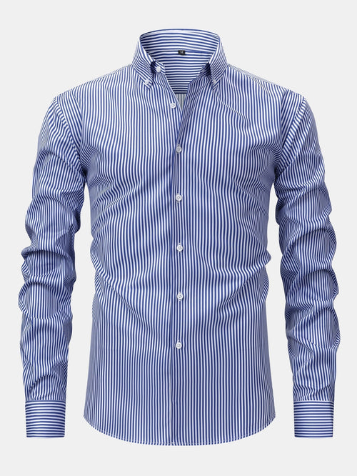Sevanno | Striped Long-Sleeve Button-Up Shirt