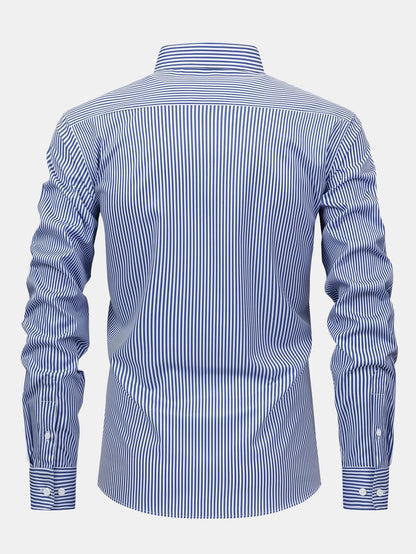 Sevanno | Striped Long-Sleeve Button-Up Shirt
