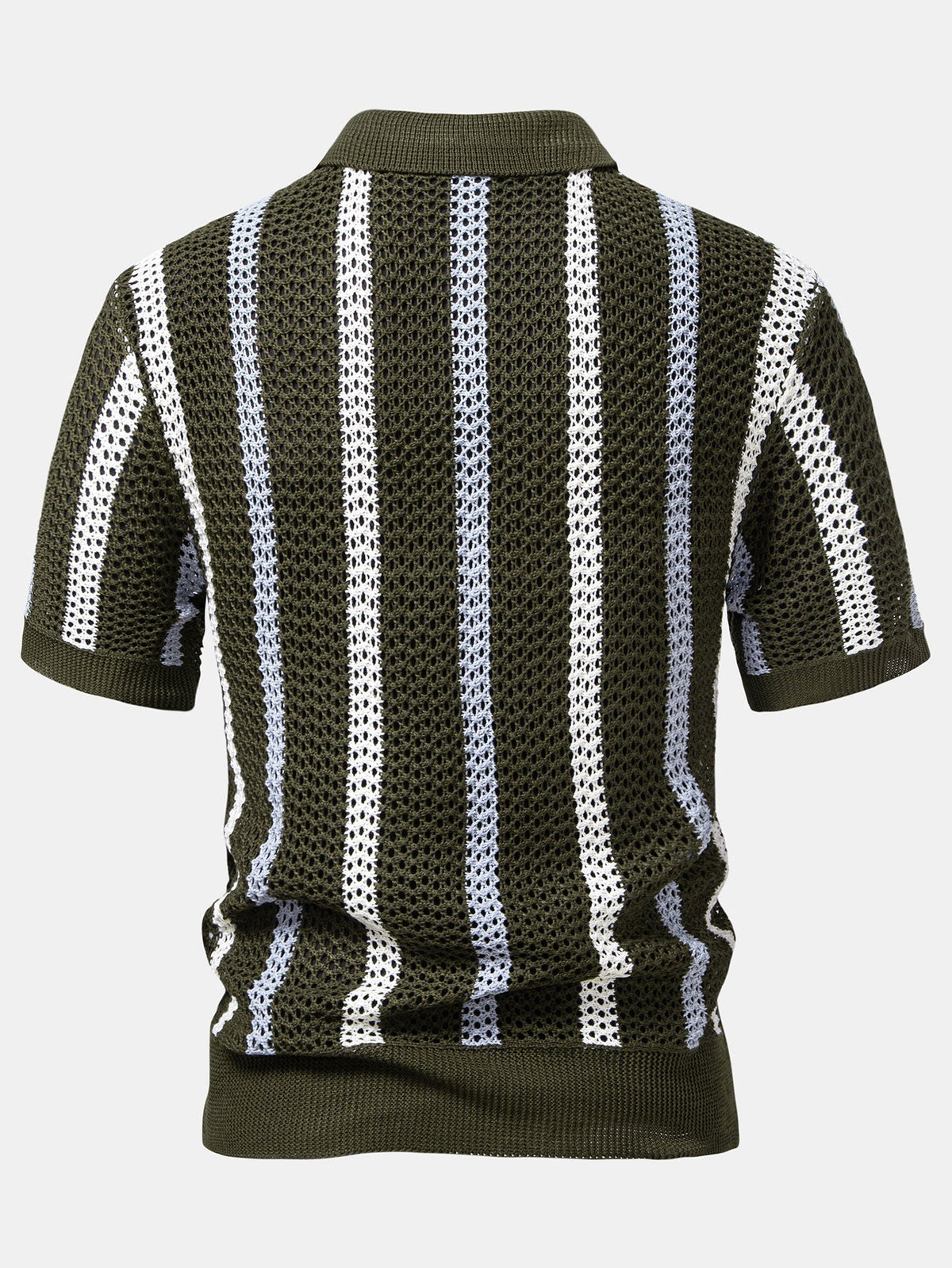 Sevanno | Crochet Polo & Straight Linen Trousers