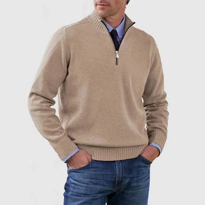 Sevanno | Maglione elegante da uomo con mezza zip