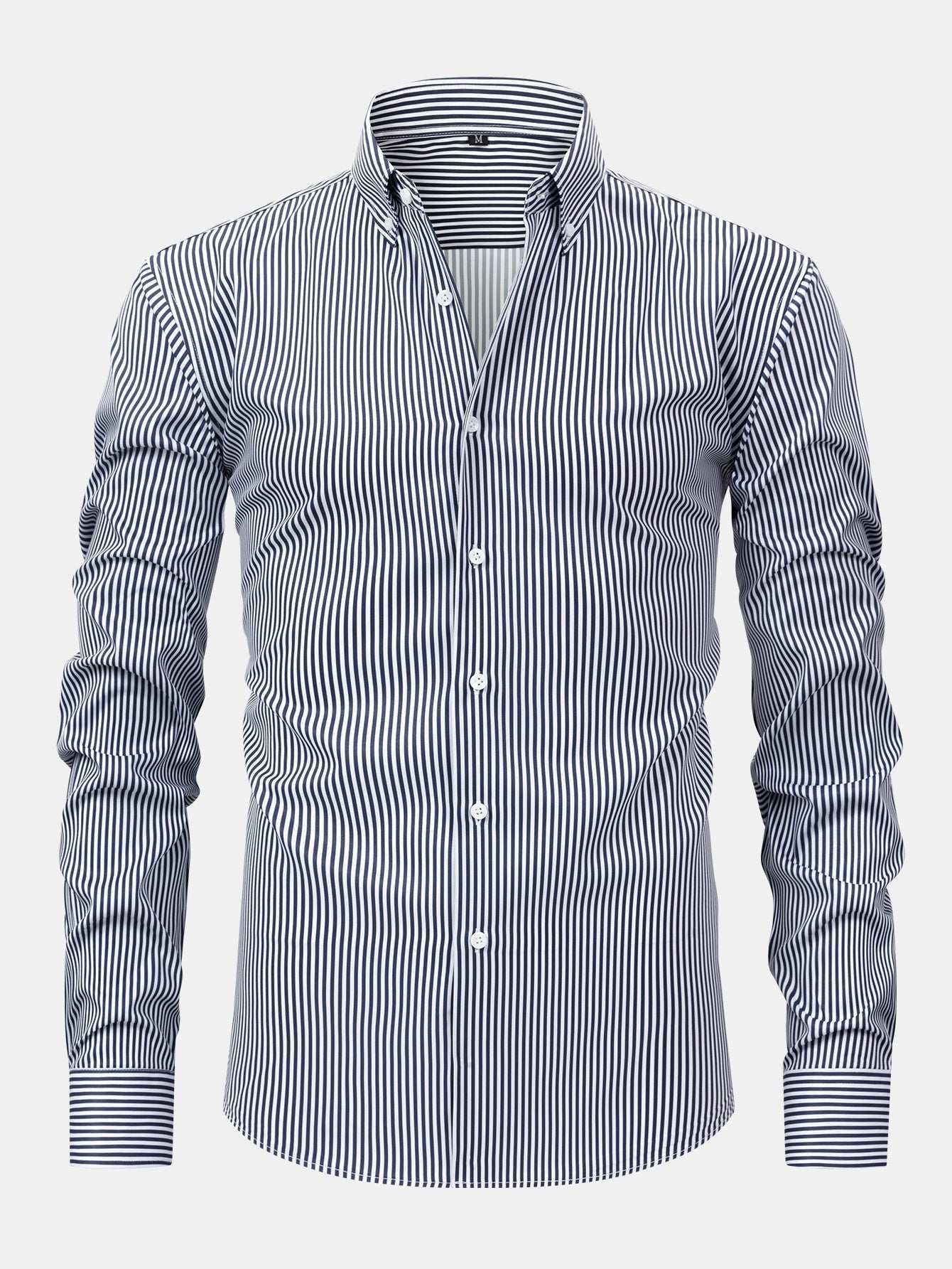 Sevanno | Striped Long-Sleeve Button-Up Shirt
