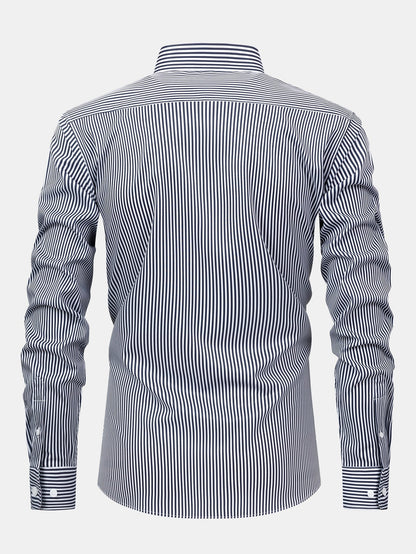 Sevanno | Striped Long-Sleeve Button-Up Shirt