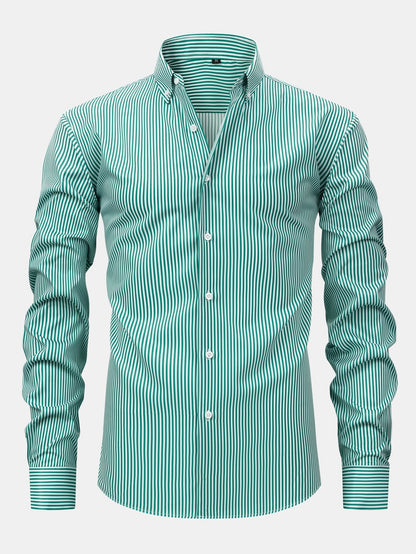 Sevanno | Striped Long-Sleeve Button-Up Shirt