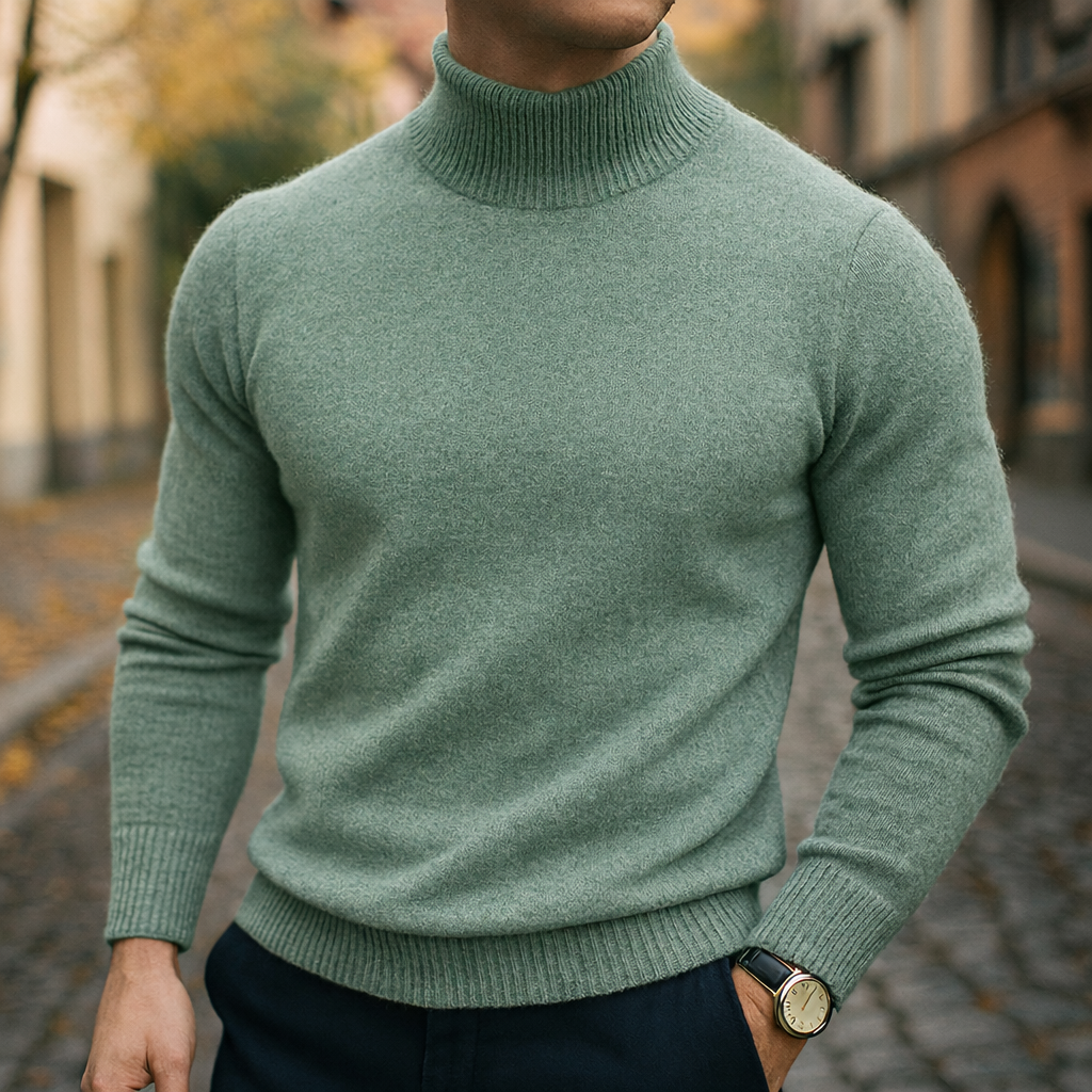 Sevanno | Men’s Wool Collar Sweater