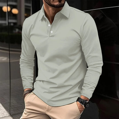 Sevanno | Polo classica da uomo a maniche lunghe