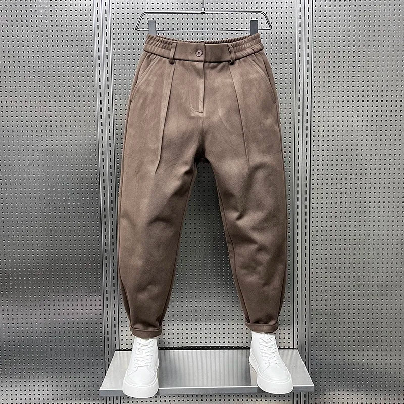 Sevanno | Pantaloni conici cu textură pentru bărbați