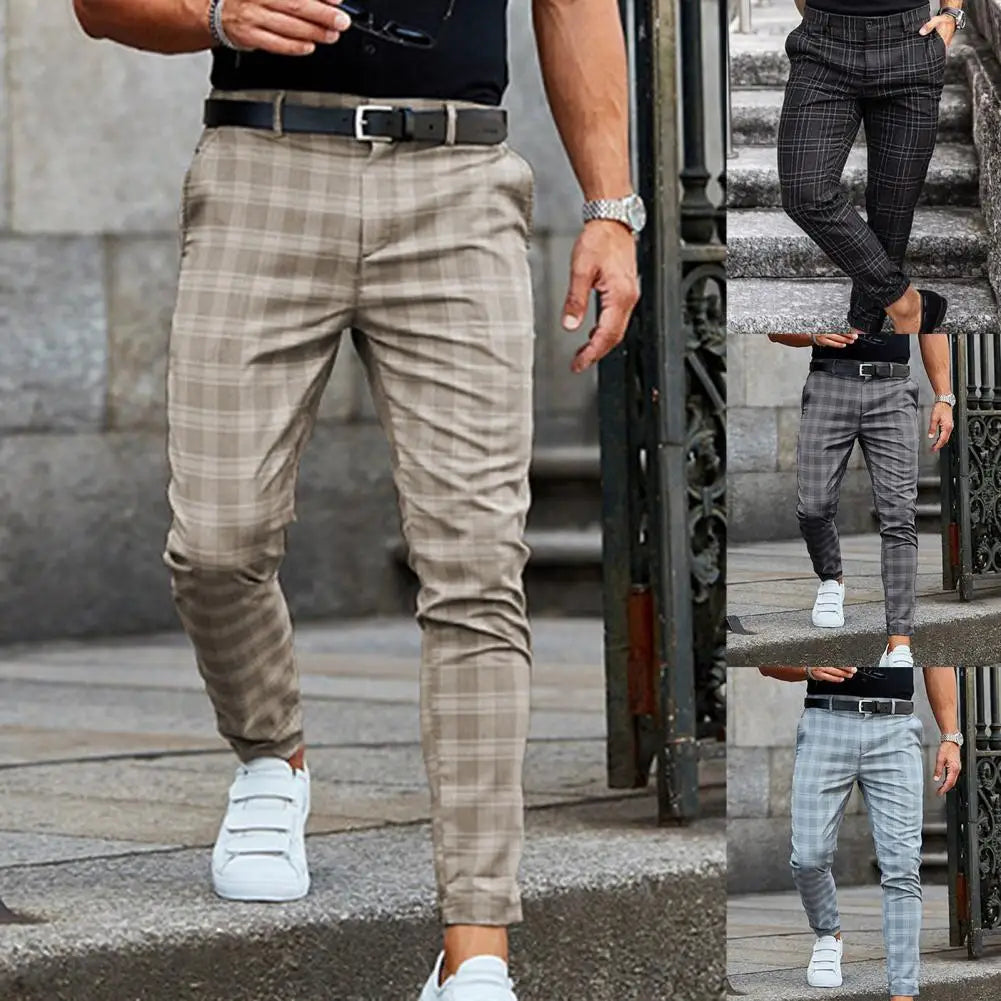 Sevanno | Pantaloni casual pentru bărbați, în carouri