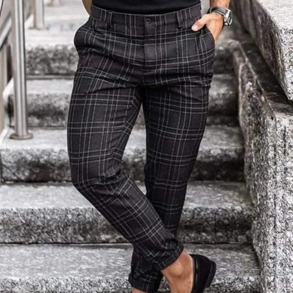 Sevanno | Pantaloni casual pentru bărbați, în carouri