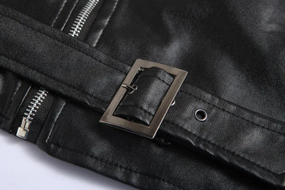 Sevanno | Chaqueta clásica de piel para hombre