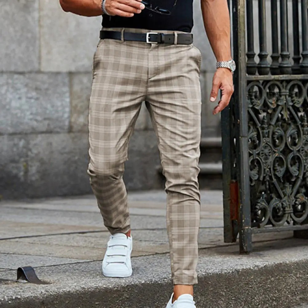 Sevanno | Pantaloni casual pentru bărbați, în carouri