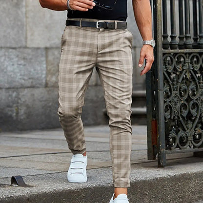Sevanno | Pantaloni casual pentru bărbați, în carouri