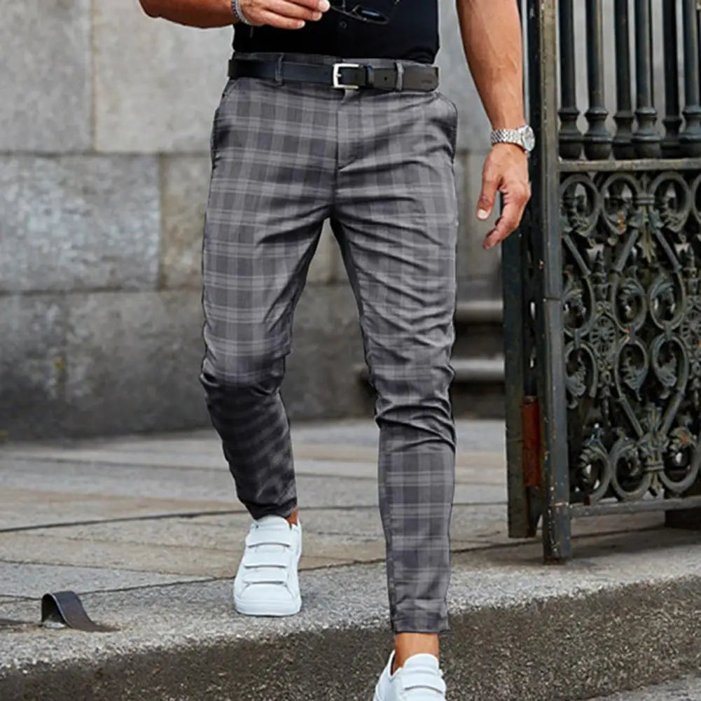 Sevanno | Pantaloni casual pentru bărbați, în carouri
