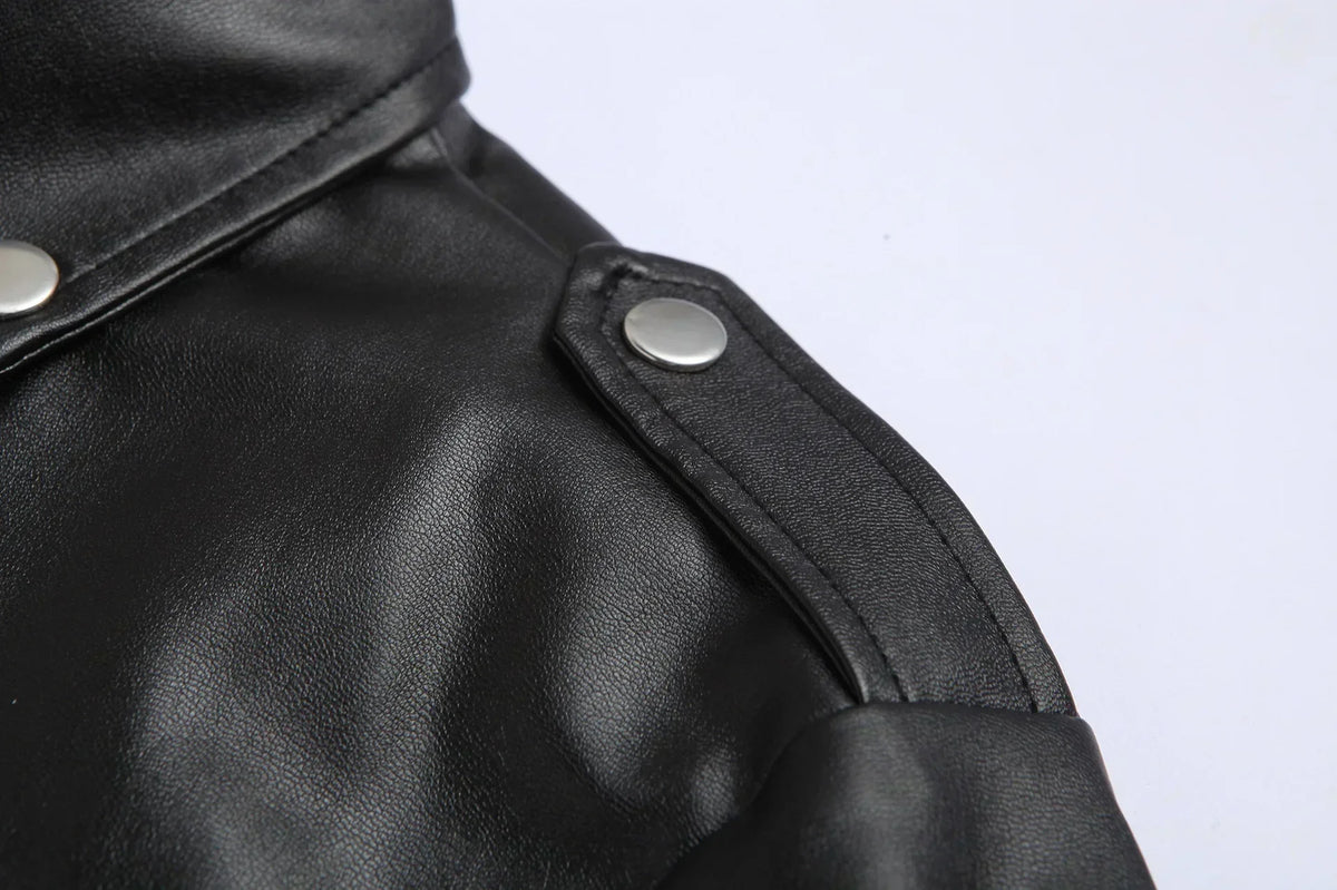 Sevanno | Chaqueta clásica de piel para hombre