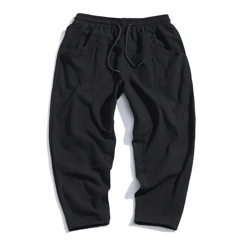 Taro | Pantaloni in cotone e lino