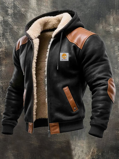 Sevanno | Vintage Suede Hooded Jacket