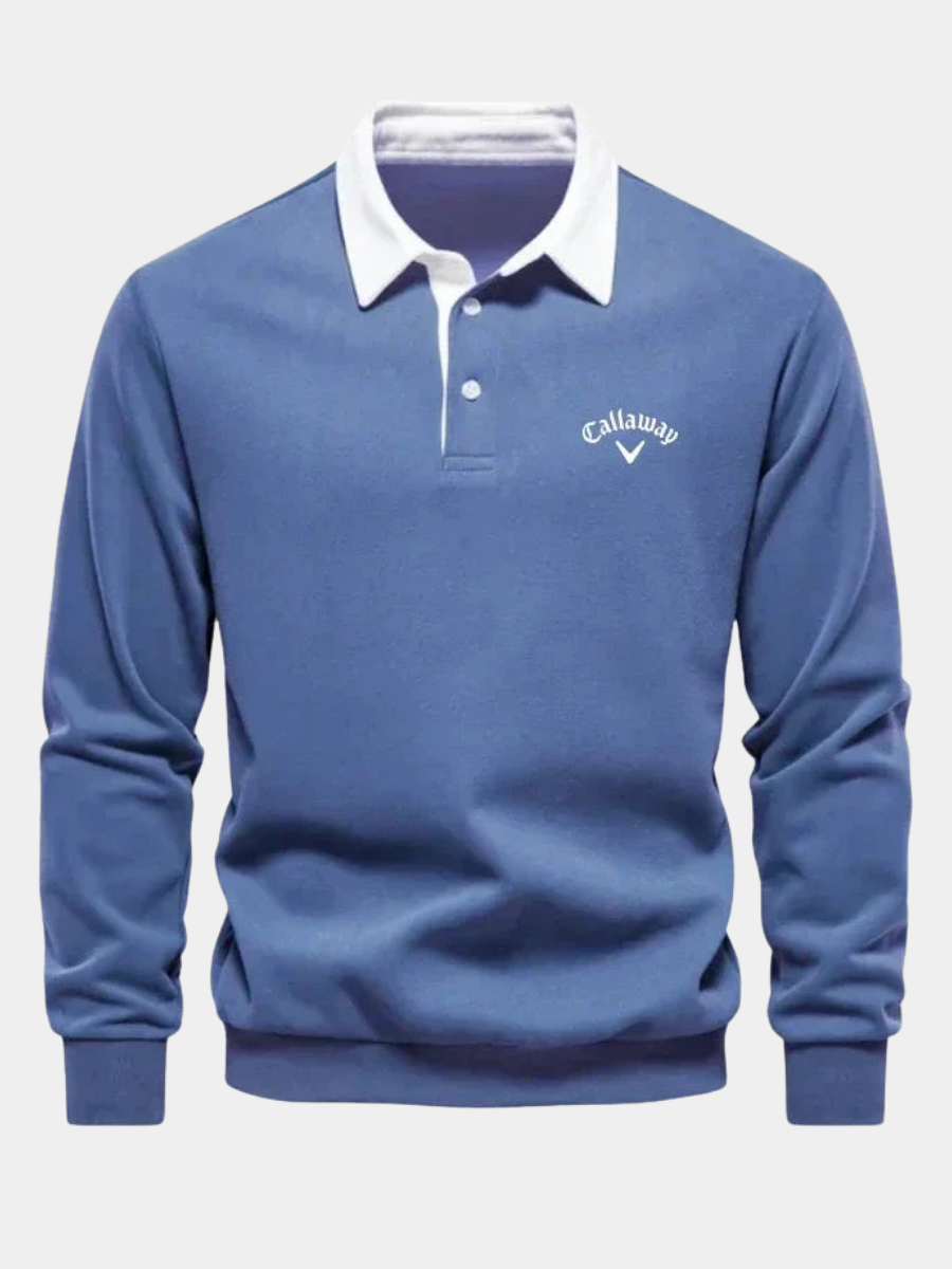 Sevanno | Polo Sweater with Refined Contrasts