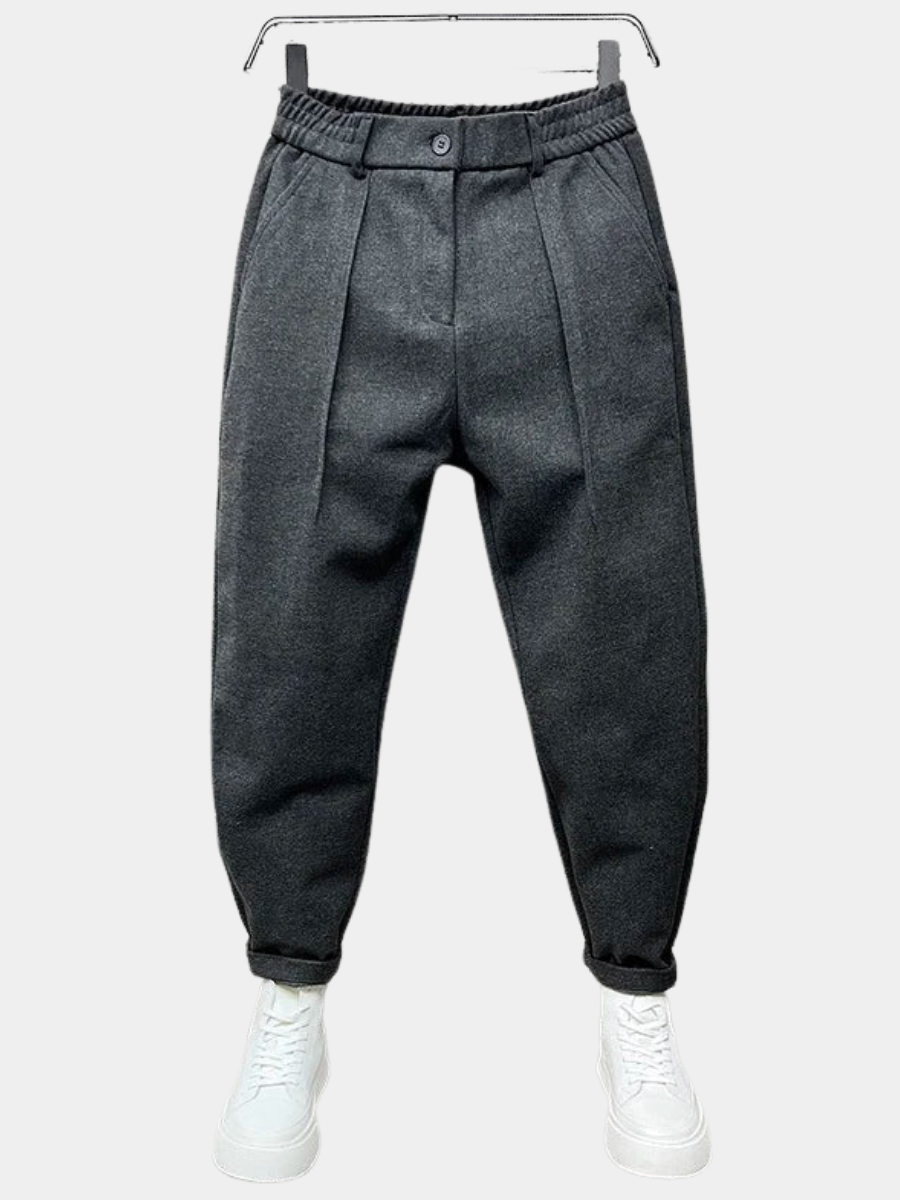 Sevanno | Pantaloni conici cu textură pentru bărbați