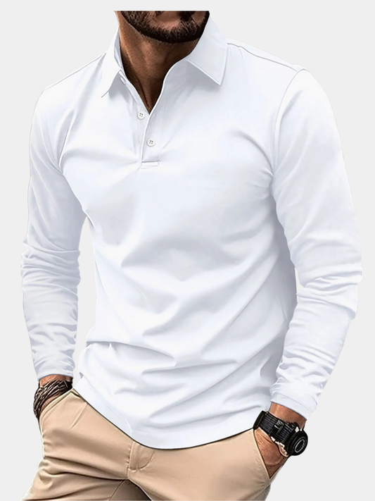 Sevanno | Tricou polo clasic pentru bărbați, cu mânecă lungă