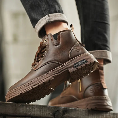 Sevanno | Bottes en cuir véritable