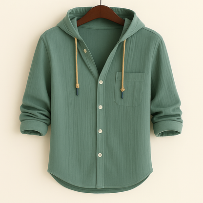 Sevanno | Luxury Soft-Cotton Hooded Shirt